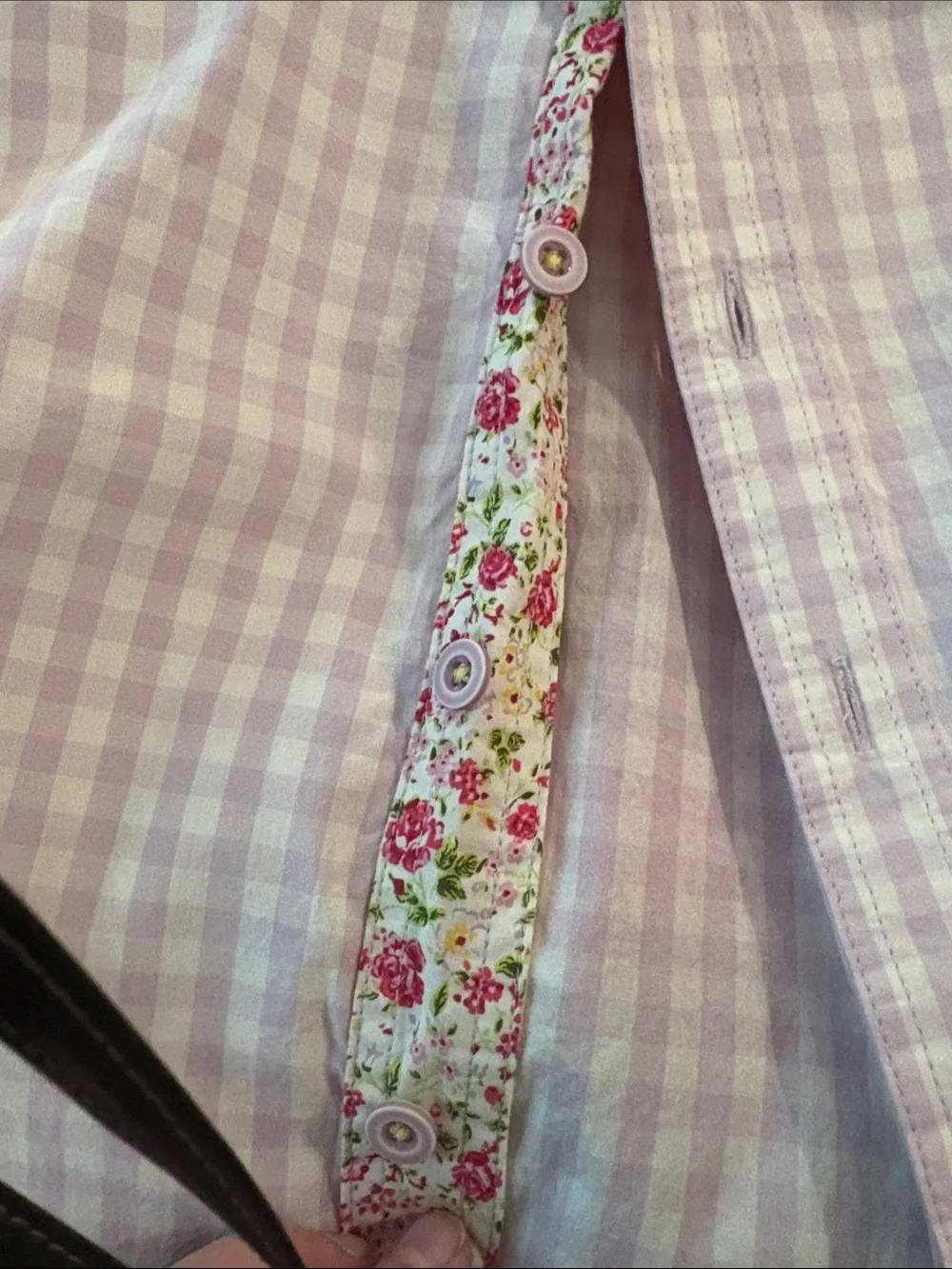Mens Matilda Jane shirt Enchanted Easter Brunch Pink Checked Size large cotton